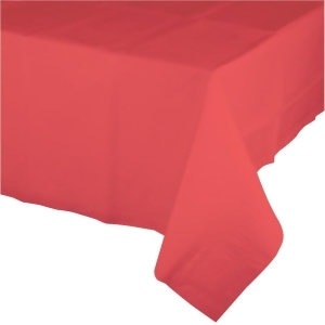 Club Pack of 12 Coral Disposable Plastic Banquet Party Table Covers 108 - All
