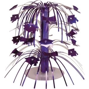 Pack of 12 Purple Mini Cascade Centerpiece Graduation Party Decorations 8.5 - All