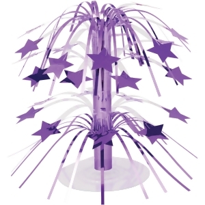 Pack of 6 Purple Stars Mini Cascade Centerpiece Party Decorations - All