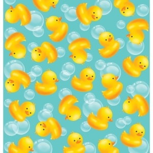 Pack of 6 Bubble Bath Rubber Ducky Disposable Rectangle Plastic Banquet Party Table Covers 102 - All
