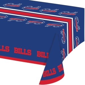Club Pack of 12 Nfl Buffalo Bills Disposable Rectangle Plastic Banquet Party Table Covers 102 - All