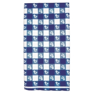 Club Pack of 12 Blue and White Gingham Disposable Rectangle Plastic Banquet Party Table Covers 108 - All