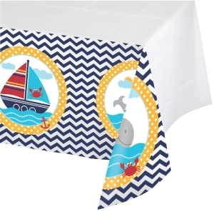 Pack of 6 Ahoy Matey Disposable Rectangle Plastic Banquet Party Table Covers 102 - All