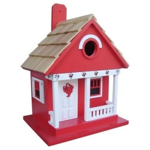 9.5 Fully Functional Red Lobster Whimsy Cottage Outdoor Garden Birdhouse - All