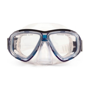 6.25 Malibu Blue and Clear Pro Mask Swimming Pool Accessory for Adults - All