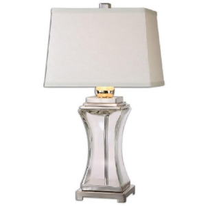 28.5 Thick Curved Clear Glass Decorative Table Lamp - All