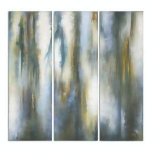 Set of 3 Modern Art Style Celestial Moon Glow Hand Painted Art Work on Canvas 60 - All