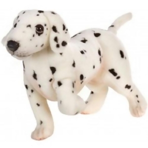 Set of 2 Life-Like Handcrafted Extra Soft Plush Dalmatian Puppy Stuffed Animals 13.25 - All