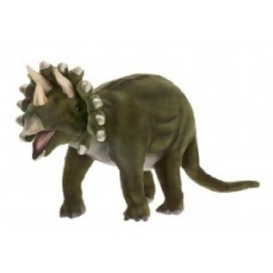 Set of 3 Life-Like Handcrafted Extra Soft Plush Triceratops Stuffed Animals 19.5 - All