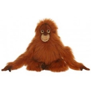 Set of 2 Life-Like Handcrafted Extra Soft Plush Orangutan Baby Stuffed Animals 13.25 - All