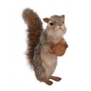 Set of 3 Life-Like Handcrafted Extra Soft Plush Standing Gray Squirrel Stuffed Animals 7.75 - All