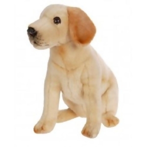 Set of 2 Life-Like Handcrafted Extra Soft Plush Sitting Labrador Pup Stuffed Animals 9.75 - All