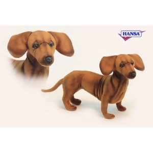 Pack of 3 Life-like Handcrafted Extra Soft Plush Standing Dachshund Stuffed Animals 10.5 - All