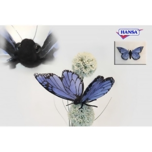 Pack of 6 Life-like Handcrafted Extra Soft Plush Blue Butterfly Stuffed Animals 5.5 - All