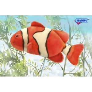 Set of 4 Life-Like Handcrafted Extra Plush Clown Fish 12.5 - All