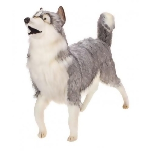 Life-like Handcrafted Extra Soft Plush Life Size Gray Great Husky Dog 45 - All