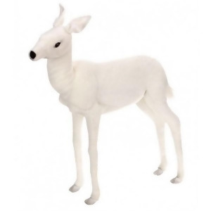28.25 Life-Like Handcrafted Extra Soft Plush Baby White Reindeer Stuffed Animal - All