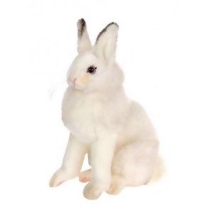 Pack of 3 Life-Like Handcrafted Extra Soft Plush White Bunny Sitting Stuffed Animal 6 - All