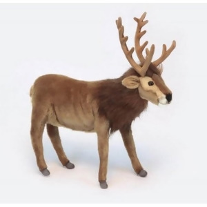 Pack of 2 Life-Like Handcrafted Extra Soft Plush Brown Reindeer Stuffed Animals 15.5 - All