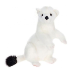 Set of 2 Life-Like Handcrafted Extra Soft Plush Standing Ermine 11.75 - All