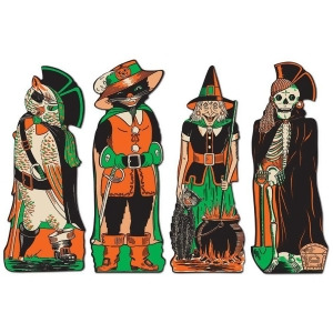 Club Pack of 48 Spooky Fanci-Dress Cutout Halloween Decorations 17 - All