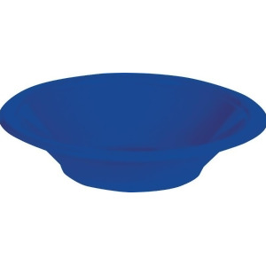Club Pack of 240 Cobalt Blue Disposable Plastic Party Bowls 12 oz - All