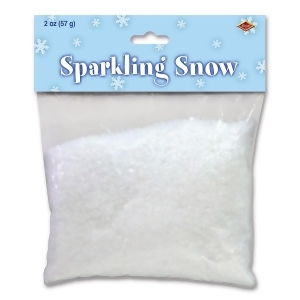Club Pack of 12 Sparkling Snow Christmas Party Confetti Bags 2 Oz - All