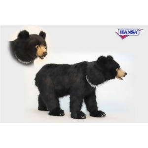 41 Life-Like Handcrafted Extra Soft Plush Black Bear Stool Stuffed Animal - All