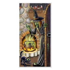 Club Pack of 12 Halloween Themed Witch's Brew Door Cover Party Decorations 5' - All