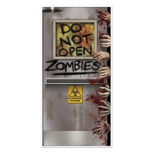 Club Pack of 12 Halloween Themed Zombies Lab Door Cover Party Decorations 5' - All