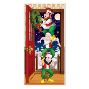 Club Pack of 12 Winter Wonderland Themed Christmas Elves Door Cover Party Decorations 5' - All