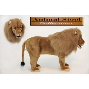 32 Life-Like Handcrafted Extra Soft Plush Lion Stool Stuffed Animal - All