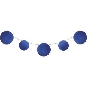 Pack of 6 Blue Circles Embossed Foil Party Banners 11' - All