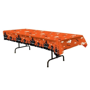 Club Pack of 12 Haunted House Bats Ghosts Halloween Banquet Table Covers 108 - All