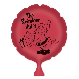 Pack of 6 Red The Reindeer Did It Whoopee Cushion Christmas Party Favors 8 - All