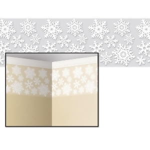 Pack of 6 Christmas Holiday Decorative Snowflake Border 24 x 30' - All