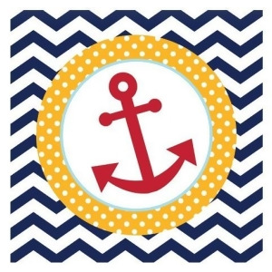 Club Pack of 216 Ahoy Matey 2-Ply Paper Party Lunch Napkins 6.5 - All
