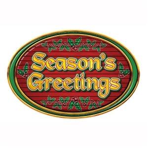 Club Pack of 12 Printed Christmas Season's Greetings Signs 18 - All