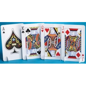 Pack of 12 Royal Flush Jack King Queen Ace Playing Cards Birthday Party Centerpiece Decorations 13 - All