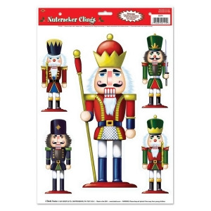 Pack of 60 Assorted Nutcracker Window Clings Christmas Decorations 17 - All