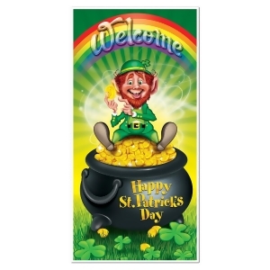 Club Pack of 12 St. Patrick's Themed Leprechaun Door Cover Party Decorations 5' - All
