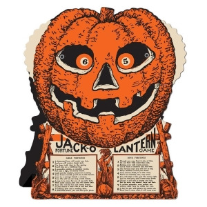 Club Pack of 12 Jack-O-Lantern Fortune Wheel Party Favor Halloween Game 9 - All