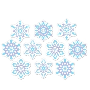 Club Pack of 240 Mini Snowflake Cutout Christmas Party Decorations 4.5 - All