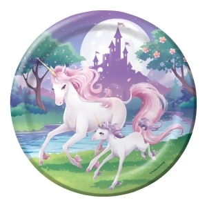 Club Pack of 96 Unicorn Fantasy Disposable Paper Party Dinner Plates 9 - All