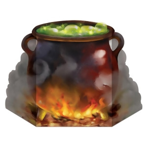 Pack of 6 Bubbling Witch's Cauldron Stand-Up Halloween Decoration 36.5 - All