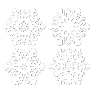 Club Pack of 24 Die-Cut Snowflake Christmas Party Cutout Decorations 14.5 - All