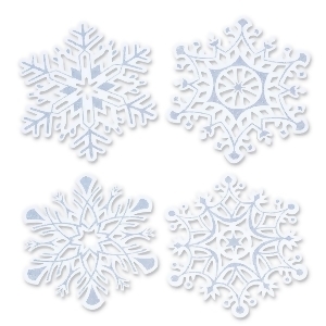 Pack of 24 Christmas Holiday Glittered Snowflake Cutouts 14 - All