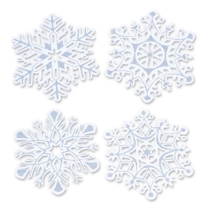 Pack of 48 Packaged Christmas Holiday Glittered Snowflake Cutouts 14 - All
