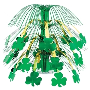 Pack of 6 Green and Gold Shamrock St. Patrick's Day Cascade Centerpieces Party Decorations 18 - All