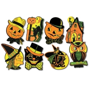 Club Pack of 96 Traditional Halloween Character Cutout Decorations 9.25 - All